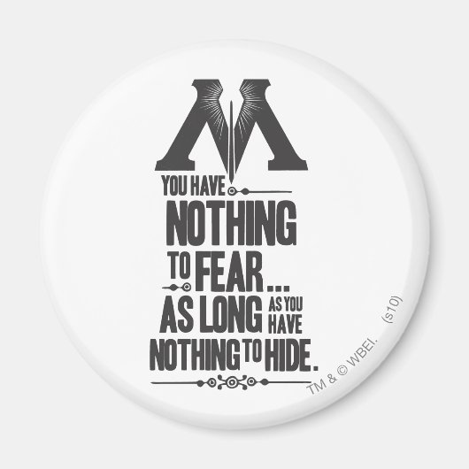 Harry Potter Spell | Ministerie van Magische Propa Magneet (Voorkant)