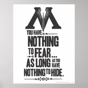 Harry Potter Spell   Ministerie van Magische Propa Poster