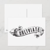 Harry Potter Spell | Obliviaat Briefkaart (Voorkant / Achterkant)