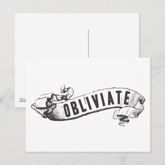 Harry Potter Spell | Obliviaat Briefkaart (Voorkant / Achterkant)