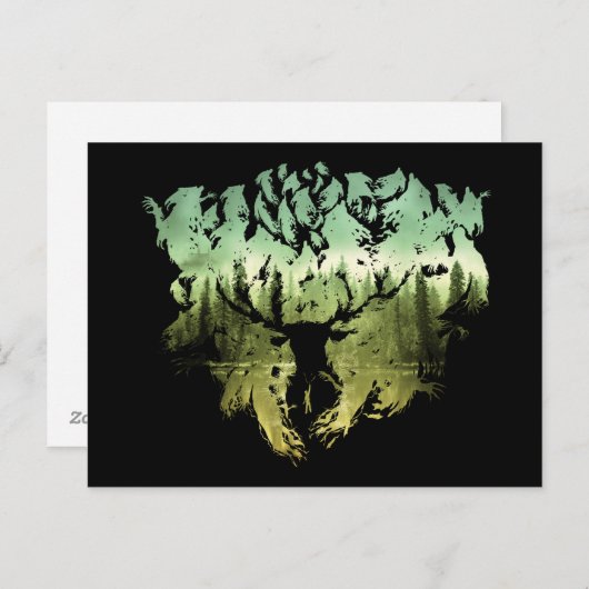 Harry Potter Spell | Stag Patronus Briefkaart (Voorkant / Achterkant)