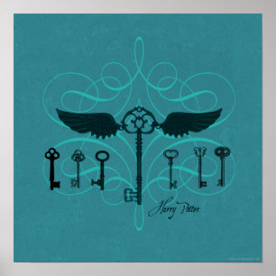 Harry Potter Spell   Vliegsleutels Poster