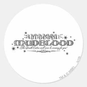 Harry Potter Spell   Vuile Mudblood Ronde Sticker