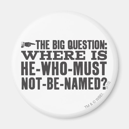 Harry Potter Spell | Waar is Voldermort? Magneet (Voorkant)