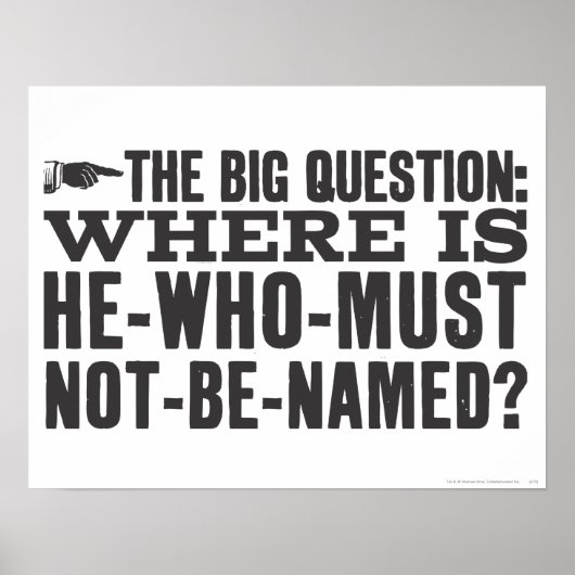 Harry Potter Spell | Waar is Voldermort? Poster (Voorkant)