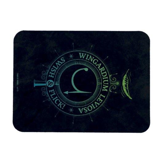 Harry Potter Spell | Wingardium Leviosa Grafisch Magneet (Horizontaal)