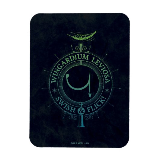 Harry Potter Spell | Wingardium Leviosa Grafisch Magneet (Verticaal)