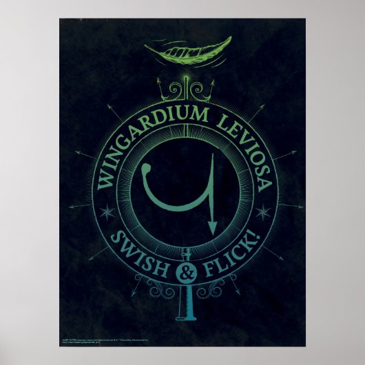 Harry Potter Spell | Wingardium Leviosa Grafisch Poster (Voorkant)