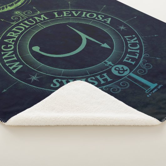 Harry Potter Spell | Wingardium Leviosa Grafisch Sherpa Deken (3/4)