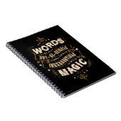 Harry Potter Spell | Woorden zijn onze meest uitpu Notitieboek (Rechterzijde)