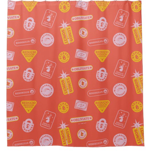 HARRY POTTER™ | Spellerpatroon Douchegordijn (Voorkant)