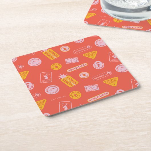 HARRY POTTER™ | Spellerpatroon Kartonnen Onderzetters (Schuin)