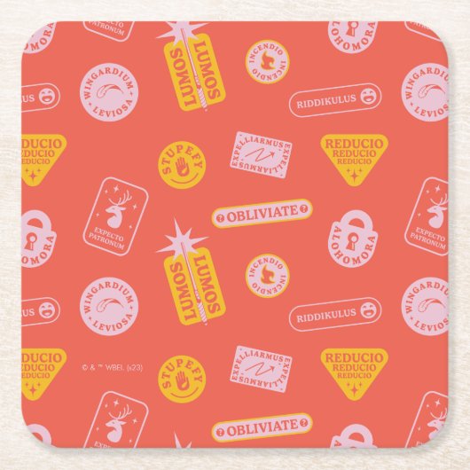 HARRY POTTER™ | Spellerpatroon Kartonnen Onderzetters (Voorkant)