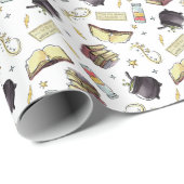 HARRY POTTER™ Spells & Books Pattern Cadeaupapier (Rol Hoek)