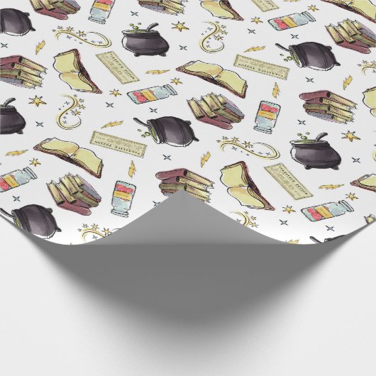 HARRY POTTER™ Spells & Books Pattern Cadeaupapier (Hoek)