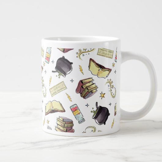 HARRY POTTER™ Spells & Books Pattern Grote Koffiekop (Rechts)