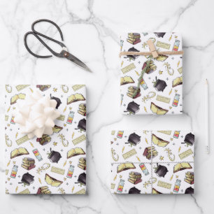 HARRY POTTER™ Spells & Books Pattern Inpakpapier Vel