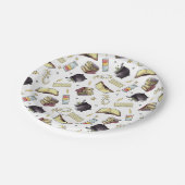 HARRY POTTER™ Spells & Books Pattern Papieren Bordje (Gekanteld)