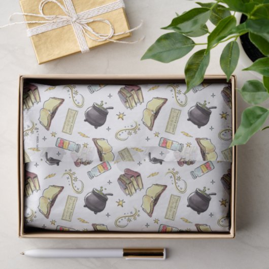 HARRY POTTER™ Spells & Books Pattern Tissuepapier (Geschenk)
