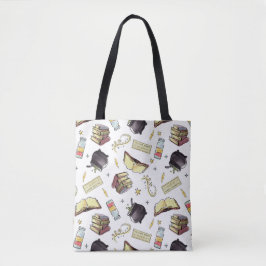 HARRY POTTER™ Spells & Books Pattern Tote Bag