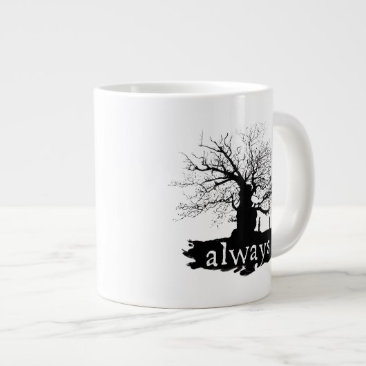 Harry Potter spreuk | Always Quote Silhouette Grote Koffiekop (Voorkant rechts)