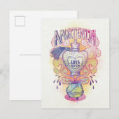 Harry Potter spreuk | Amortentia Liefdesdrank Fles Briefkaart (Voorkant / Achterkant)