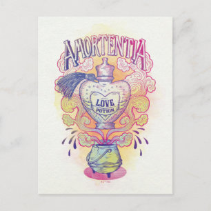 Harry Potter spreuk   Amortentia Liefdesdrank Fles Briefkaart