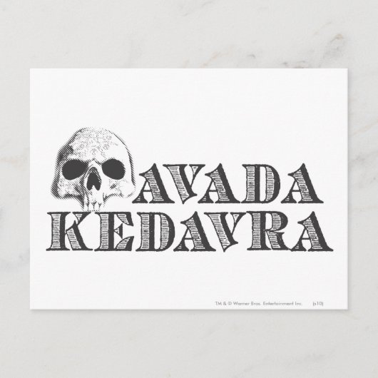 Harry Potter spreuk | Avada Kedavra Briefkaart (Voorkant)