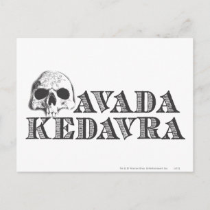 Harry Potter spreuk   Avada Kedavra Briefkaart
