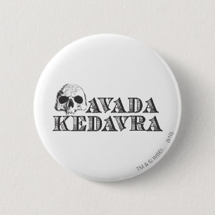 Harry Potter spreuk   Avada Kedavra Ronde Button 5,7 Cm