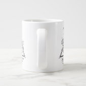 Harry Potter Spreuk | DEATHLY HALLOWS Grafisch Grote Koffiekop (Achterkant)