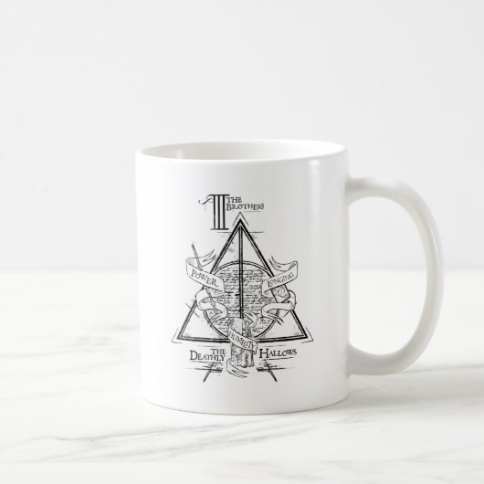 Harry Potter spreuk | DEATHLY HALLOWS Grafisch Koffiemok (Rechts)
