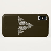 Harry Potter Spreuk | DEATHLY HALLOWS Typografie G Case-Mate iPhone Case (Achterkant (horizontaal))