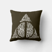 Harry Potter Spreuk | DEATHLY HALLOWS Typografie G Kussen (Achterkant)