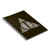 Harry Potter Spreuk | DEATHLY HALLOWS Typografie G Notitieboek (Rechterzijde)