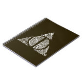 Harry Potter Spreuk | DEATHLY HALLOWS Typografie G Notitieboek (Linkerzijde)