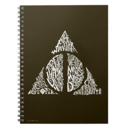 Harry Potter Spreuk | DEATHLY HALLOWS Typografie G Notitieboek