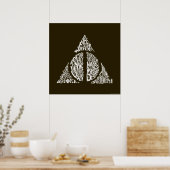 Harry Potter Spreuk | DEATHLY HALLOWS Typografie G Poster (Keuken)