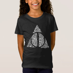 Harry Potter Spreuk DEATHLY HALLOWS Typografie G T-shirt