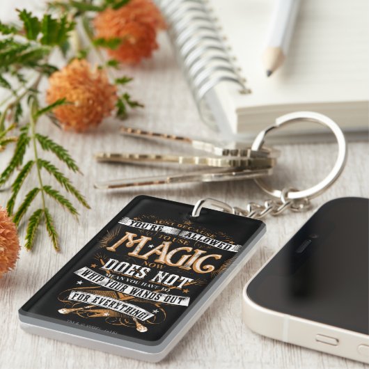 Harry Potter spreuk | Gewoon omdat het mag Sleutelhanger (Voorkant Rechts)