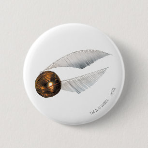 Harry Potter spreuk   Gouden Snaai Ronde Button 5,7 Cm