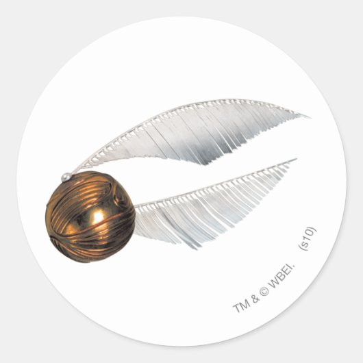 Harry Potter spreuk | Gouden Snaai Ronde Sticker (Voorkant)