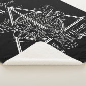 Harry Potter spreuk | Grafische DOODSPRENT Sherpa Deken (3/4)
