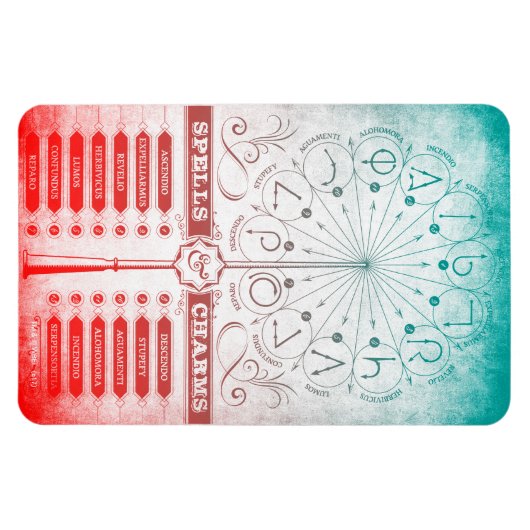 Harry Potter-spreuk | handinstructiekaart Magneet (Horizontaal)