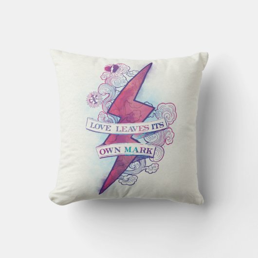 Harry Potter Spreuk | Liefde Laat Zijn Eigen Merk Kussen (Voorkant)