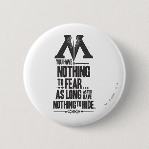 Harry Potter spreuk   Ministerie van Magie Propaga Ronde Button 5,7 Cm