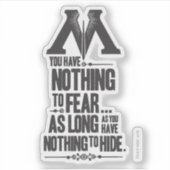 Harry Potter spreuk | Ministerie van Magie Propaga Sticker (Voorkant)