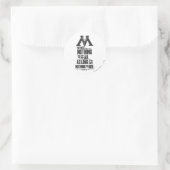 Harry Potter spreuk | Ministerie van Toverkunst Pr Ronde Sticker (Tas)