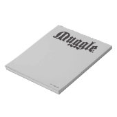 Harry Potter spreuk | Muggle Notitieblok (Linkerzijde)