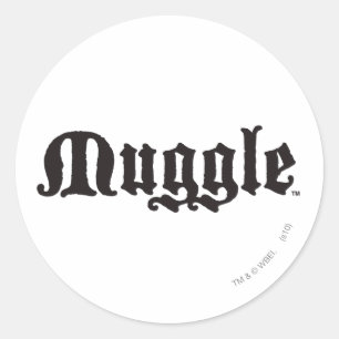 Harry Potter spreuk   Muggle Ronde Sticker
